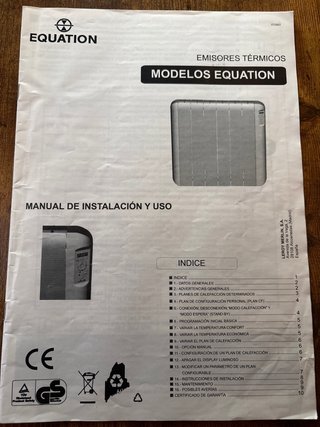 Radiador Equation  modelo EQU-4 de 500 W