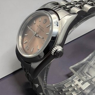 Rolex Oyster Perpetual Esfera Salmón 3-6-9