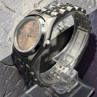 Rolex Oyster Perpetual Esfera Salmón 3-6-9