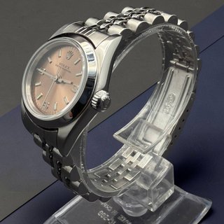 Rolex Oyster Perpetual Esfera Salmón 3-6-9