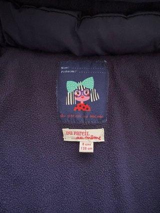 Giacca invernale bambina 8 anni Du Pareil au Mê me