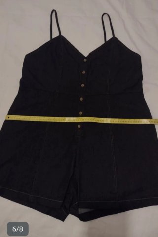 Mono corto mujer talla grande vaquero Shein