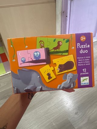 Puzzle Djeco Duo Maman & Bébé 12 piezas