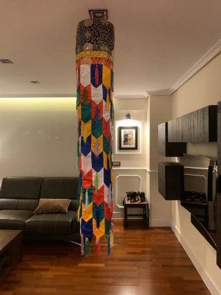 Pilar o Estandarte ceremonial (Darchok) tibetano