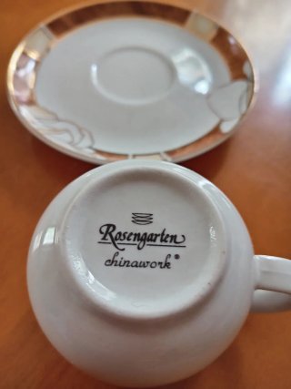 Coppia Tazzine Caffè Rosengarten Chinawork