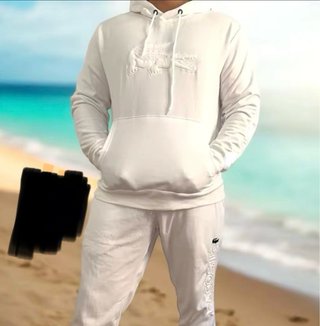 Conjunto chándal Lacoste blanco