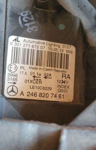 Frontal Mercedes W246