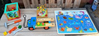 Set de juegos de madera