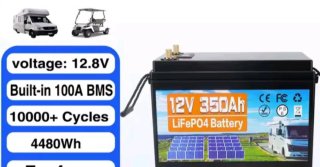 2 Baterías de Litio LiFePO4 12V 350Ah