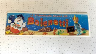 4 Cartine Kinder Sorpresa Balenotti