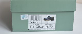 Zapatos vestir niño Coconut azul/marrón