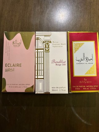 Lote 3 Profumi: Eclaire, Barrakat, Ameerat Al Ara