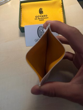 Porta carte Goyard bianco