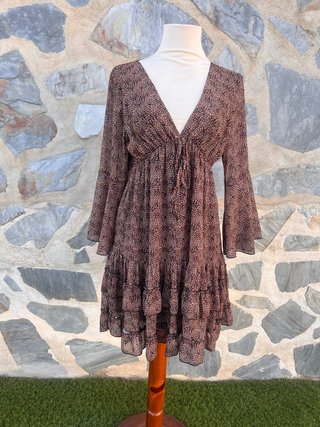 Vestido leopard print con vuelo