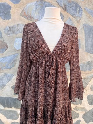 Vestido leopard print con vuelo