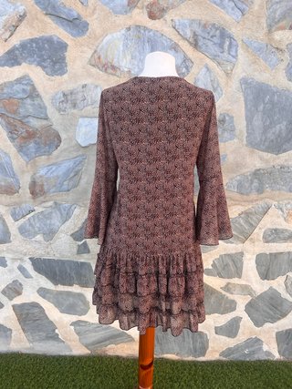 Vestido leopard print con vuelo