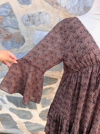 Vestido leopard print con vuelo