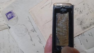 Vecchio timbro in argento gr 82 con l'ingranaggio