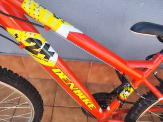 Bicicleta de Montaña DENBIKE 24 Roja Negociable
