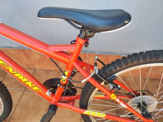 Bicicleta de Montaña DENBIKE 24 Roja Negociable