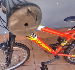 Bicicleta de Montaña DENBIKE 24 Roja Negociable
