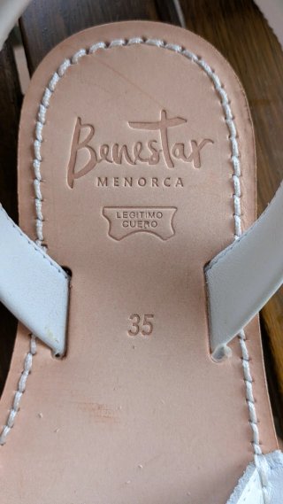 Sandalias Benestar Menorquinas Talla 35 Nuevas.