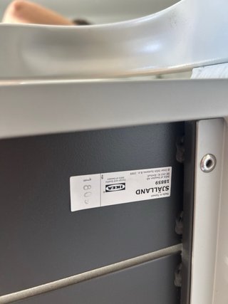 Mostrador Ikea Sjalland in metallo