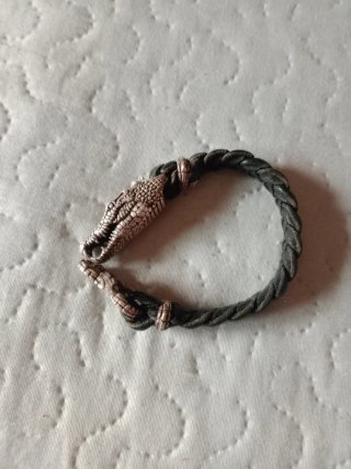 Pulsera Plata Maciza Diseño Serpiente