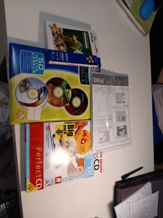 Pack de impresión de etiquetas de cd.