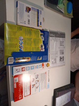 Pack de impresión de etiquetas de cd.
