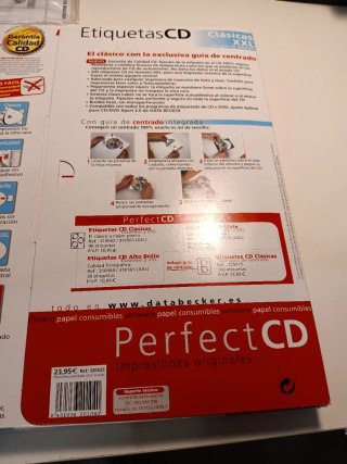 Pack de impresión de etiquetas de cd.