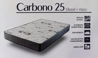 Colchón Viscoelástico carbono Eliocel 25cm.