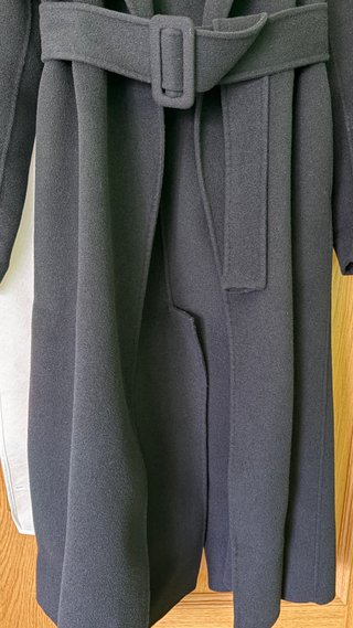 Abrigo largo lana oversize XXS, MANGO. Buen estado