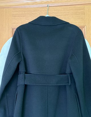 Abrigo largo lana oversize XXS, MANGO. Buen estado