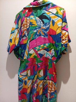 Vestido mono vintage estampado