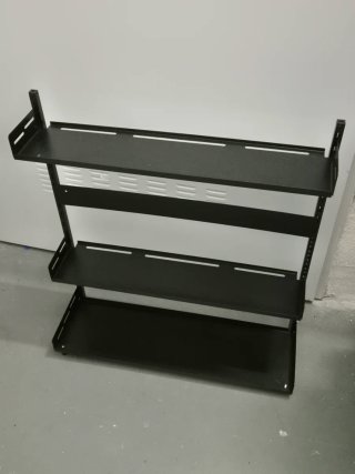 Estante de condimentos negro