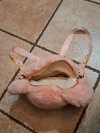 Zaino peluche orsetto rosa