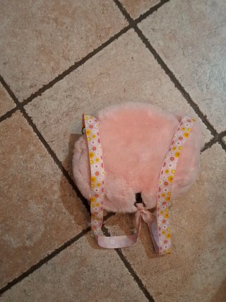 Zaino peluche orsetto rosa