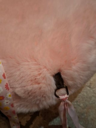 Zaino peluche orsetto rosa