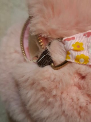 Zaino peluche orsetto rosa