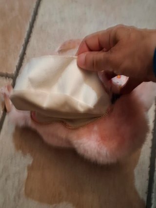 Zaino peluche orsetto rosa