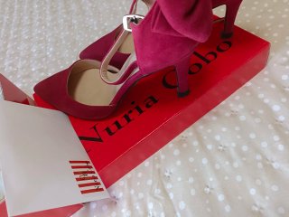 Zapato Salón Nuria Cobo Talla 38 Rojo