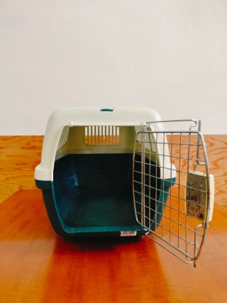 Transportín Perro/Gato Azul y Blanco