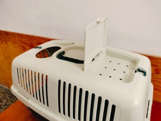 Transportín Perro/Gato Azul y Blanco