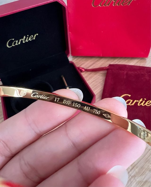 Pulsera inspo Cartier Acero Inoxidable Dorada