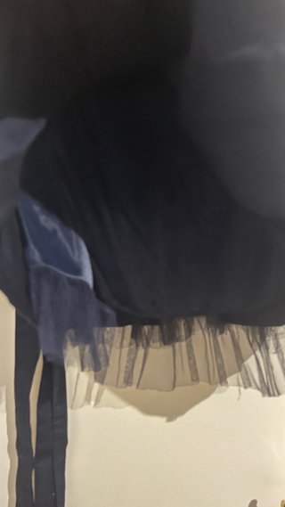 Vestido azul sin tirantes