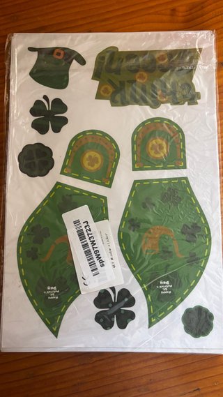 Pegatinas San Patricio Gnomos Tréboles