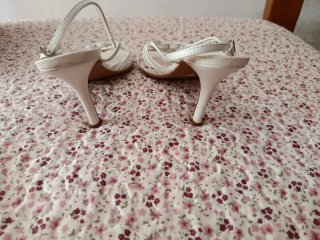 Sandalias tacón Tessa de Baviera blancas