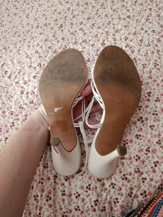 Sandalias tacón Tessa de Baviera blancas