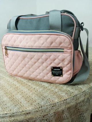 Bolso para carro acolchado rosa